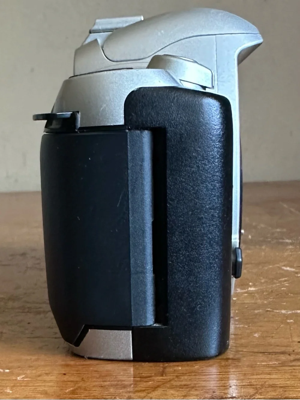 Pentax Silver SLR Camera Body with White Lens Cap